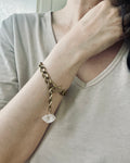 Raw Quartz Chain Bracelet