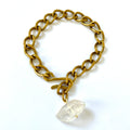 Raw Quartz Chain Bracelet