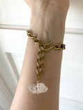 Raw Quartz Chain Bracelet