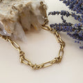 Fancy Brass Chain Necklace