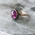 Violet Glass Ring