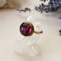 Violet Glass Ring