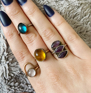 Honey Glass Ring