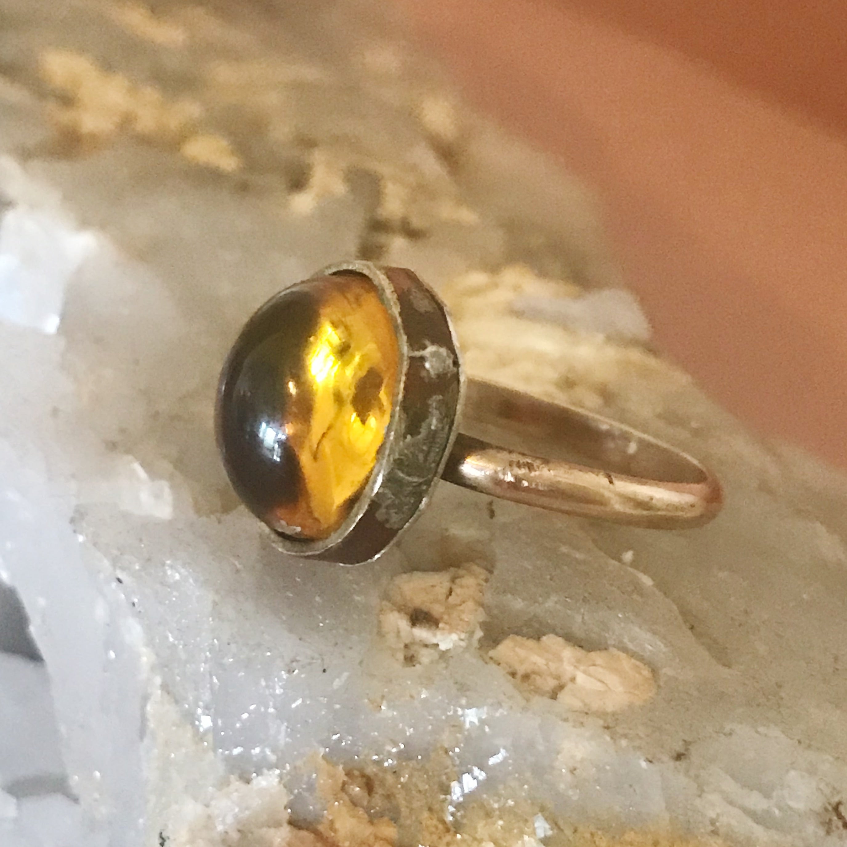 Honey Glass Ring