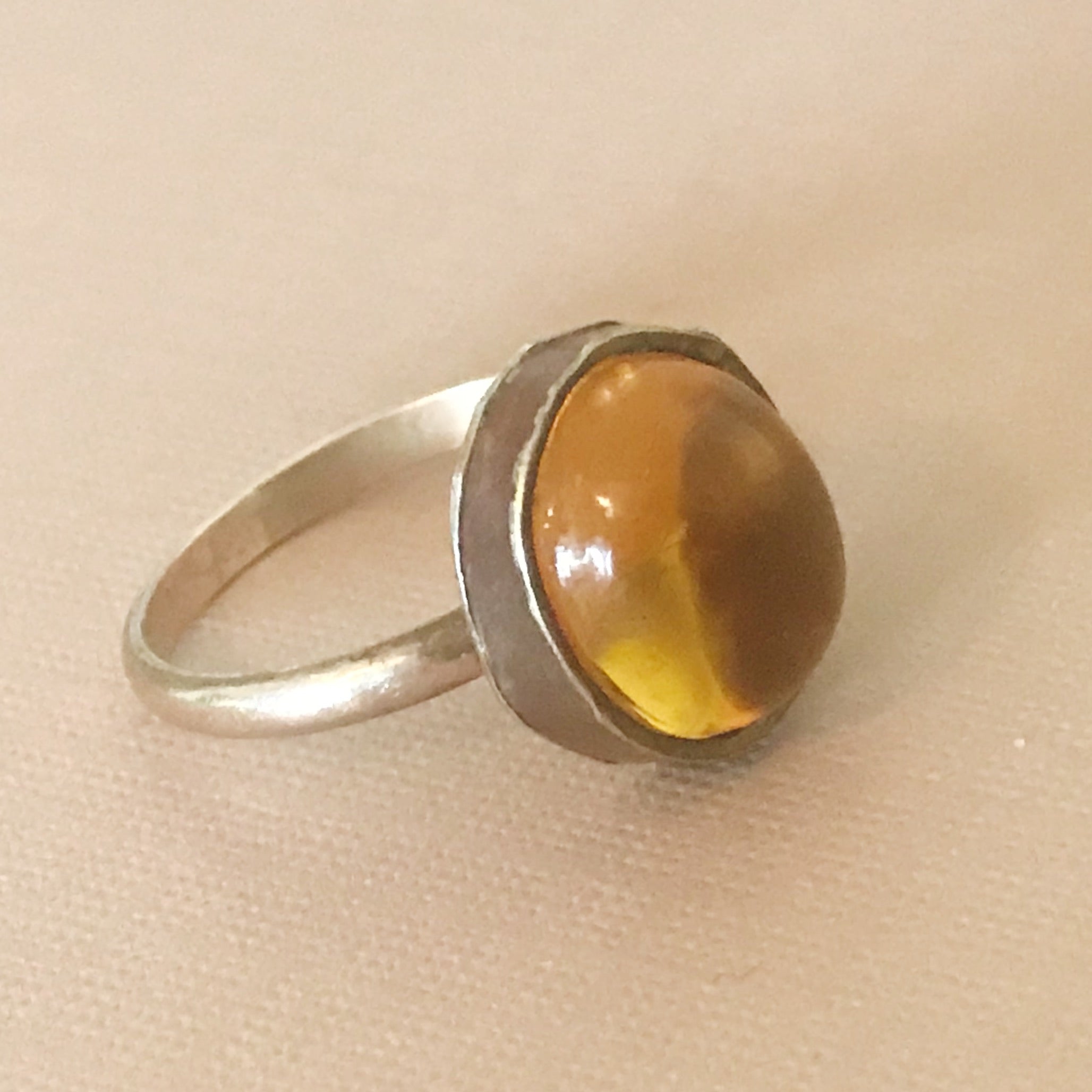 Honey Glass Ring