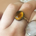 Honey Glass Ring